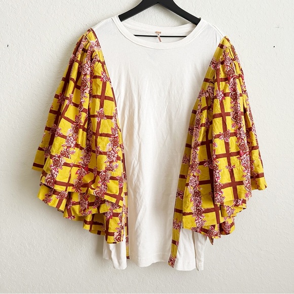 FREE PEOPLE Folklore Tee Wide Sleeve - Picture 3 of 6